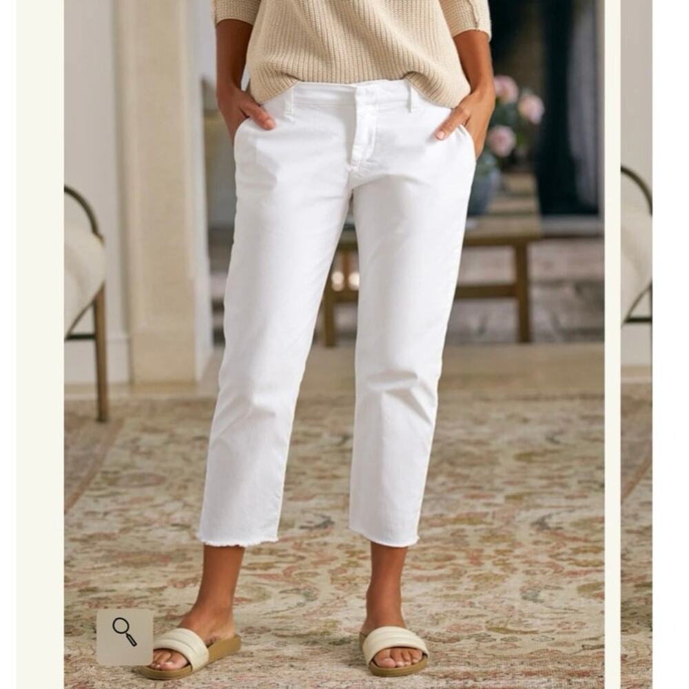 NWOT Frank & Eileen ‘Wicklow’ The Italian Chino in White SZ 2